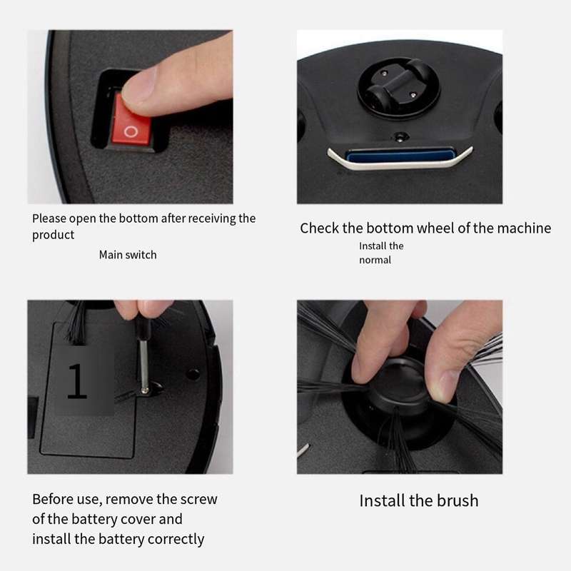 Robot Vacuum Cleaner Sweeper Mopping Disinfection Diffuser Red