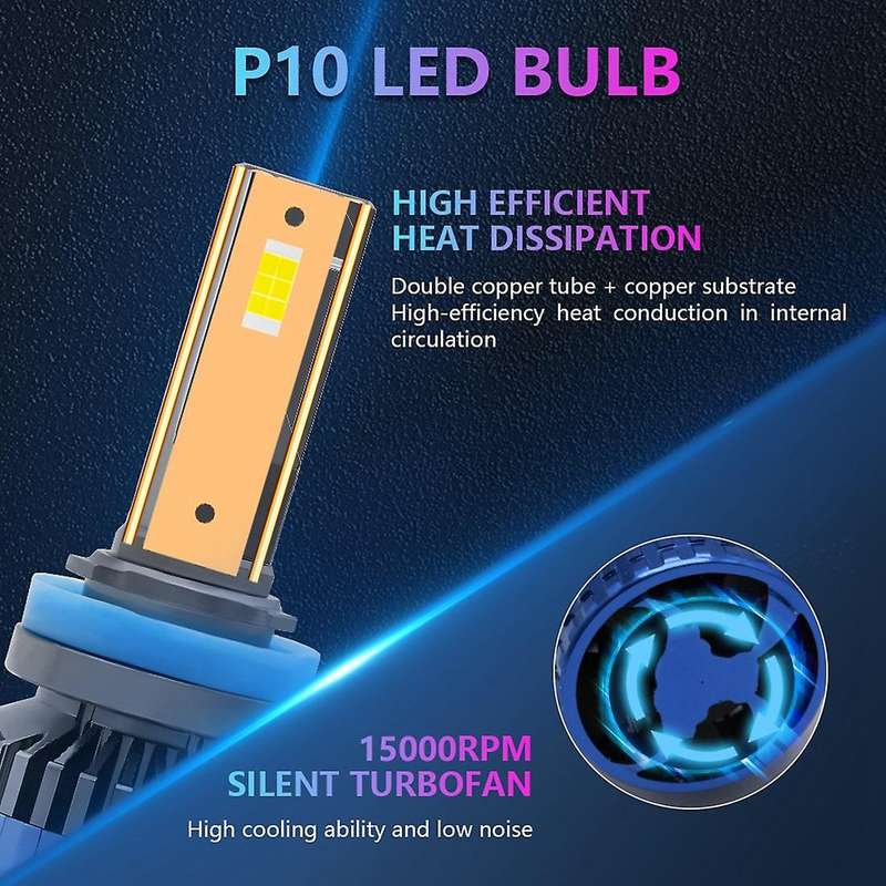 Car Led Light Bulbs Headlight 400w 60000lm Fog Lights (h8/h9/h11)