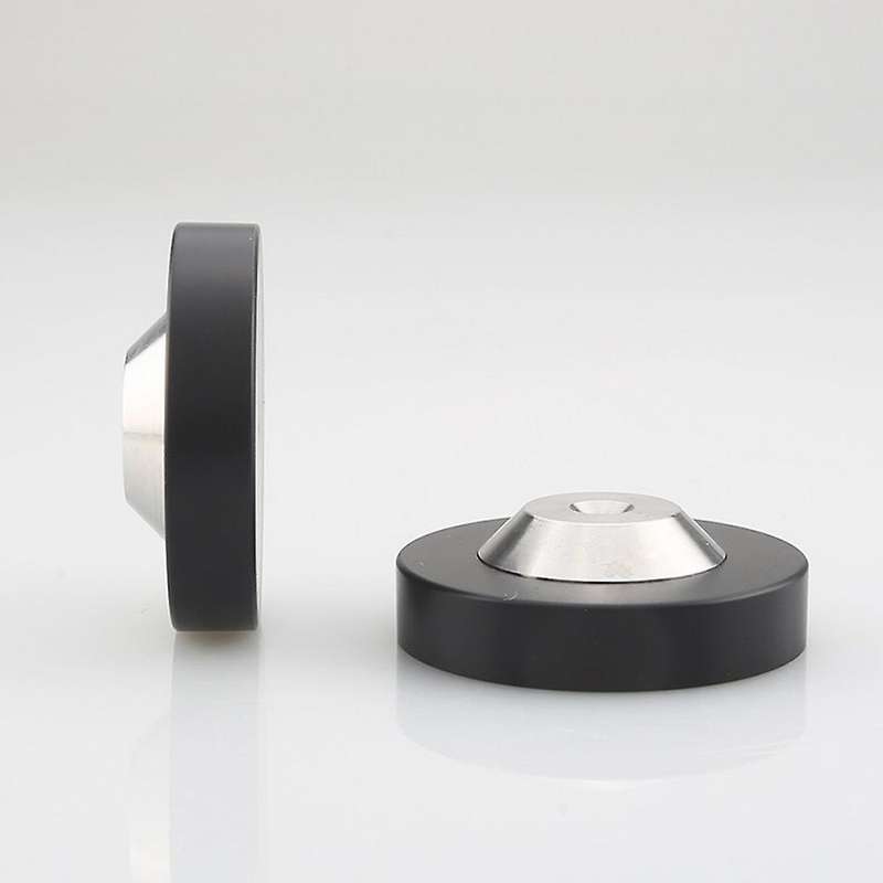 8pcs Graphite Speaker Amp Isolation Spike Feet Mat Floor Base Pad