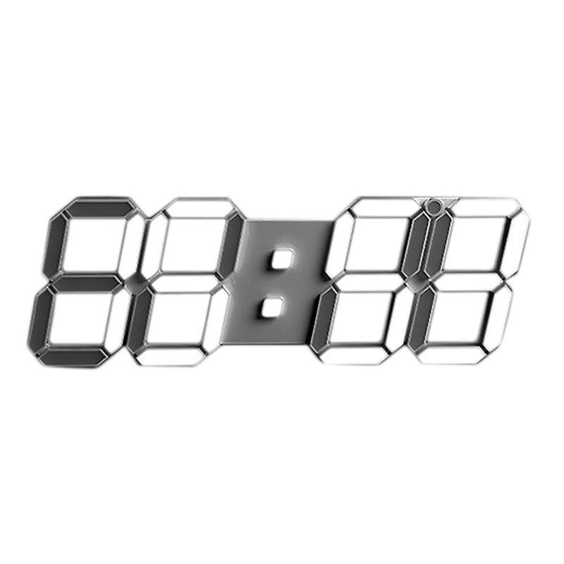 Led Digital Alarm Clock Wall Clock for Office Bedroom Living Room A