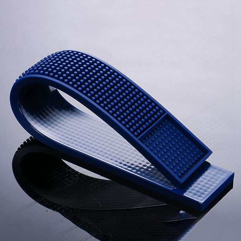 3pcs Bar Mat Silicone Cafe Water Filter Square Soft Pad Soft Bar Blue
