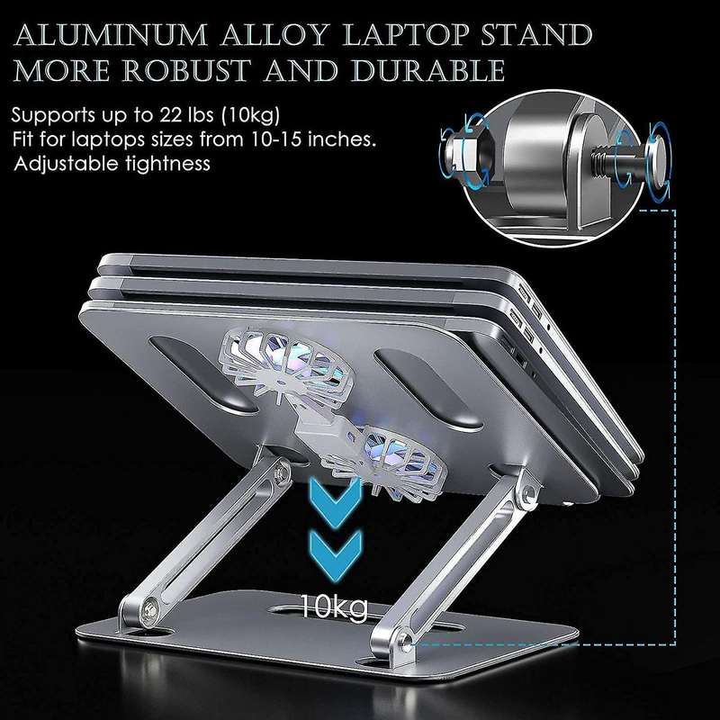 Laptop Stand, Laptop Cooling Stand with Fan, Computer Cooler Riser