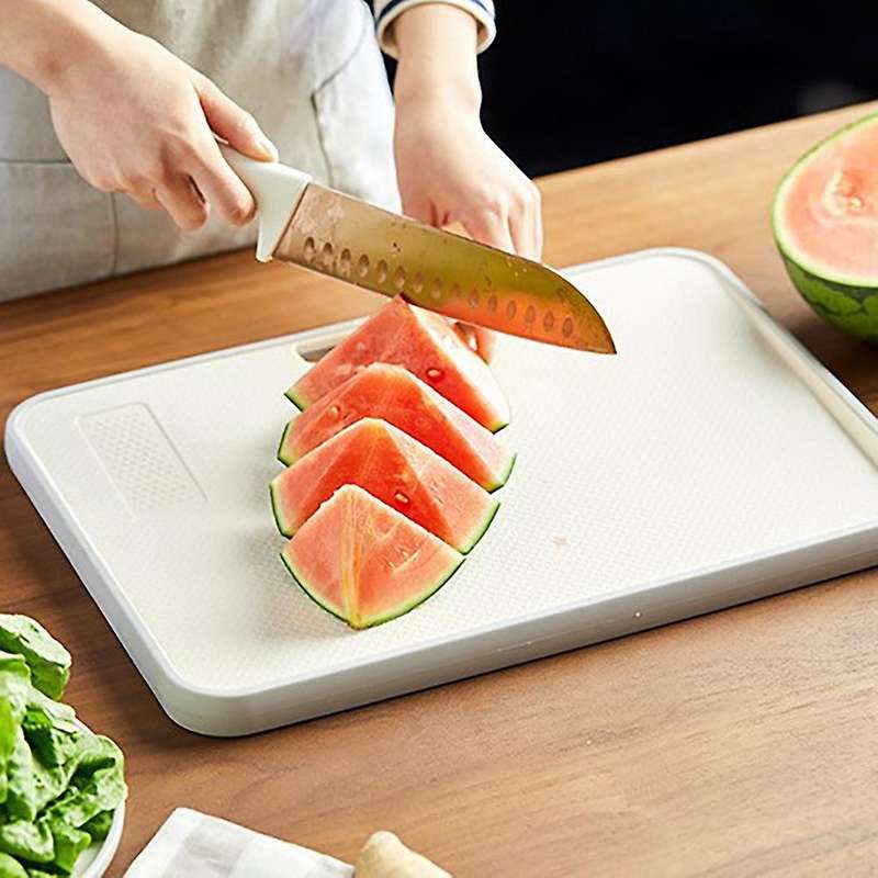 Japanese Style Thick Cutting Board with Handle Non-slip Cutting C