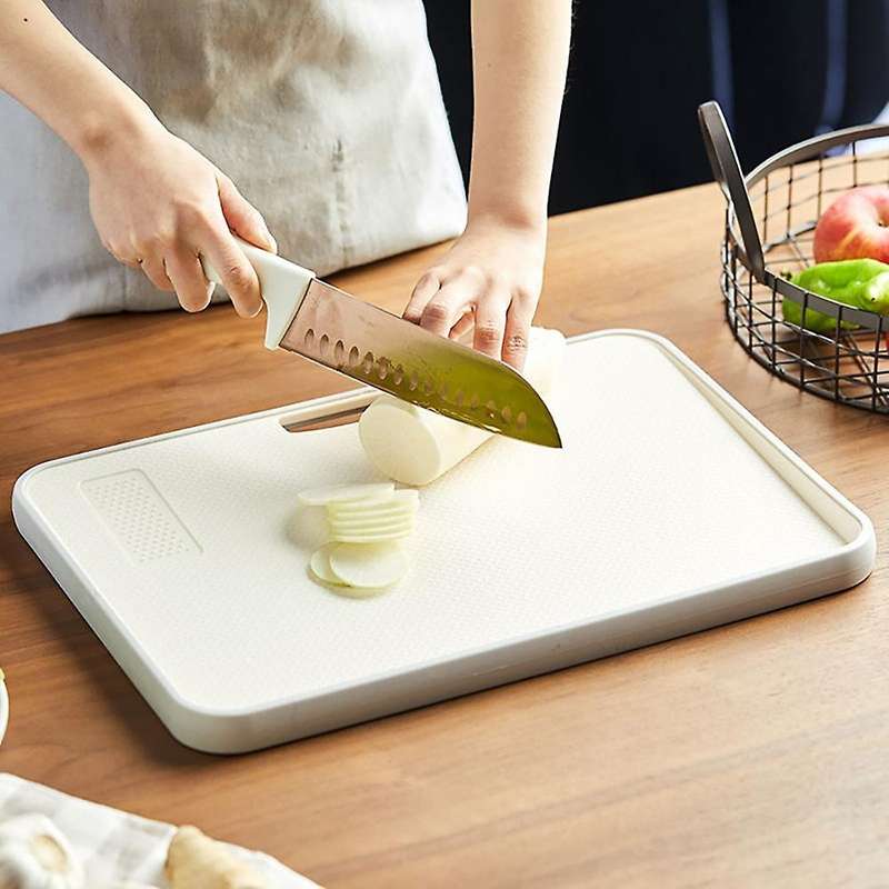 Japanese Style Thick Cutting Board with Handle Non-slip Cutting C