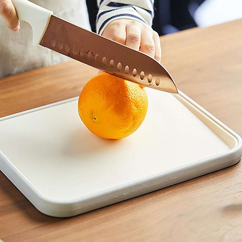 Japanese Style Thick Cutting Board with Handle Non-slip Cutting C