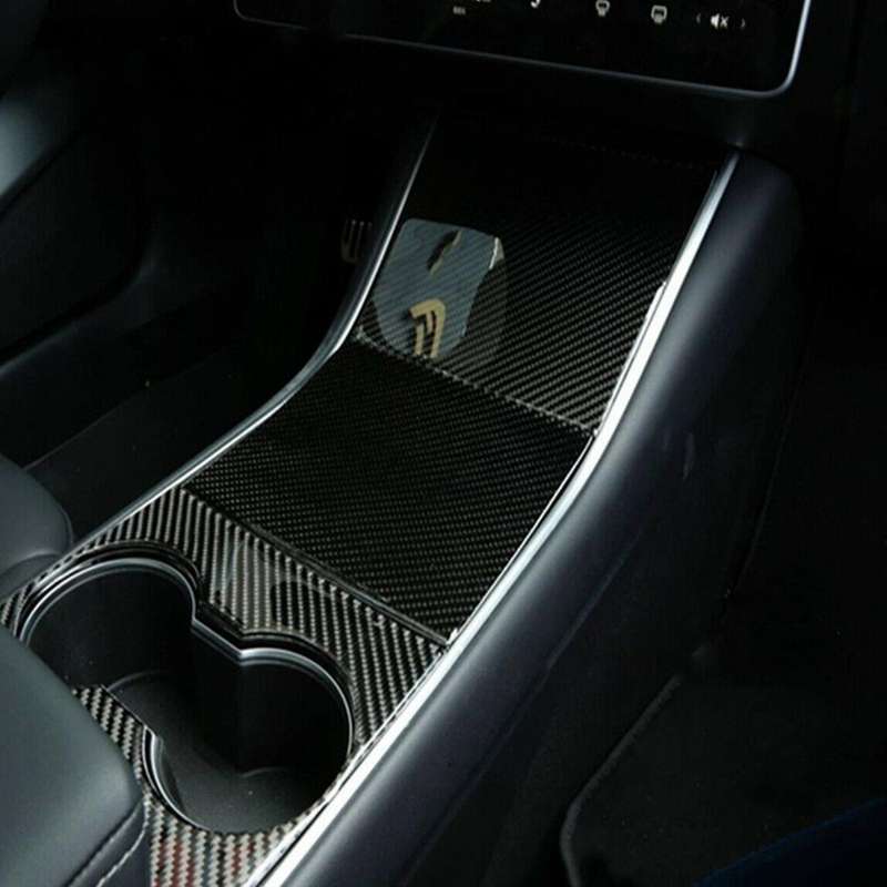 Front Row Water Cup Holder Panel Cover for Tesla Model 3 2018 - 2020