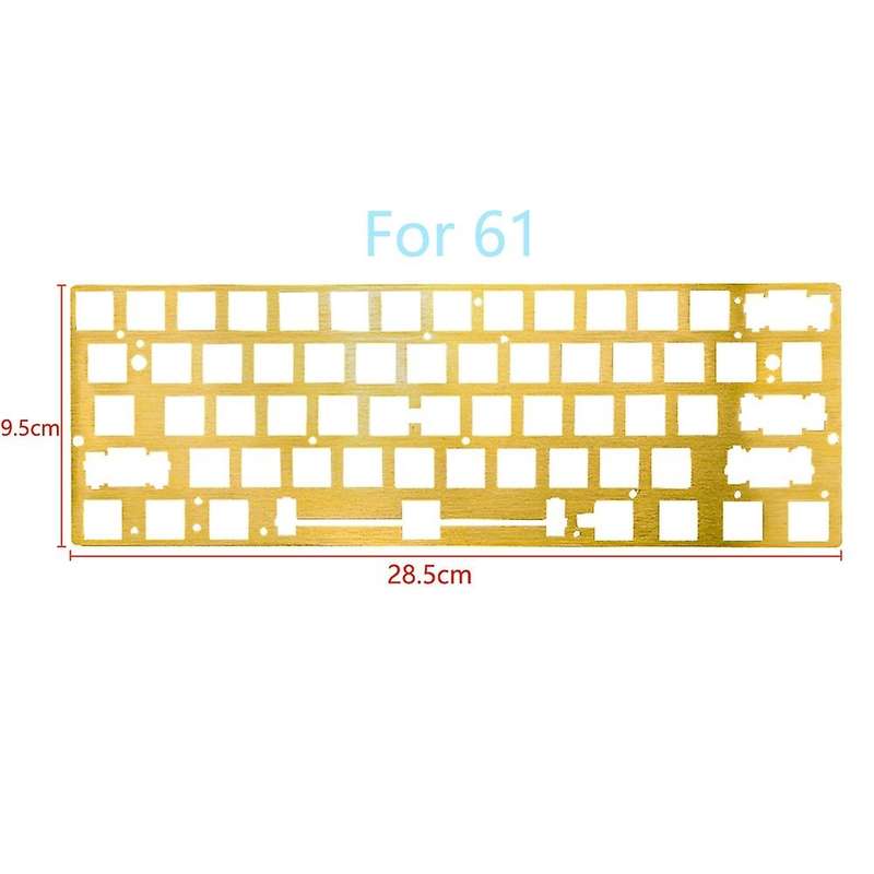 Cnc Brass Positioning Plate Support Ansi 60% Keyboard for Gh60 Gk61