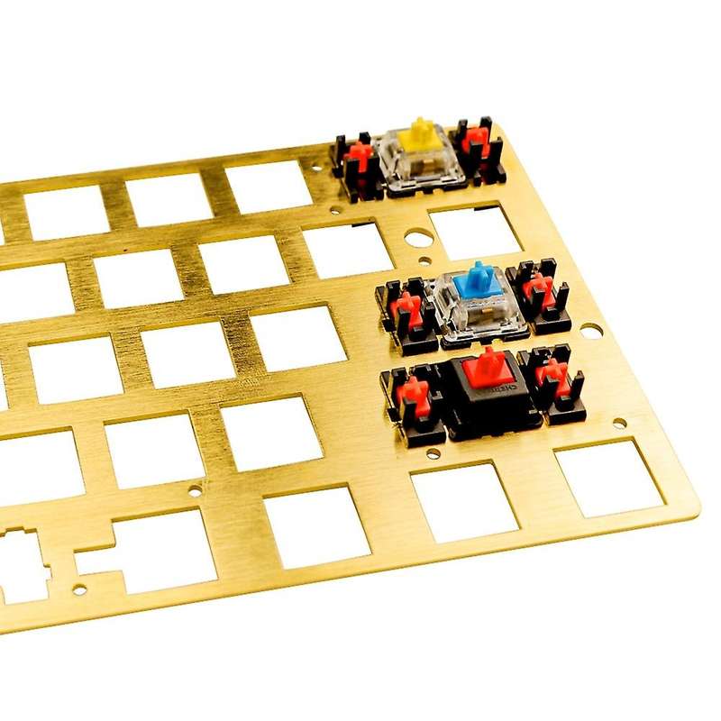 Cnc Brass Positioning Plate Support Ansi 60% Keyboard for Gh60 Gk61