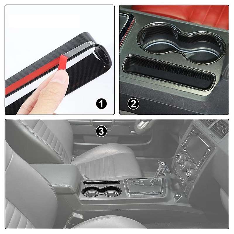 Cup Holder Decoration Cover Stickers for Dodge Challenger 2009-2014