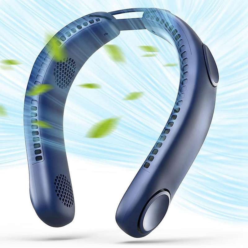 Portable Neck Fan, Bladeless Rechargeable Battery Operated Usb Fan