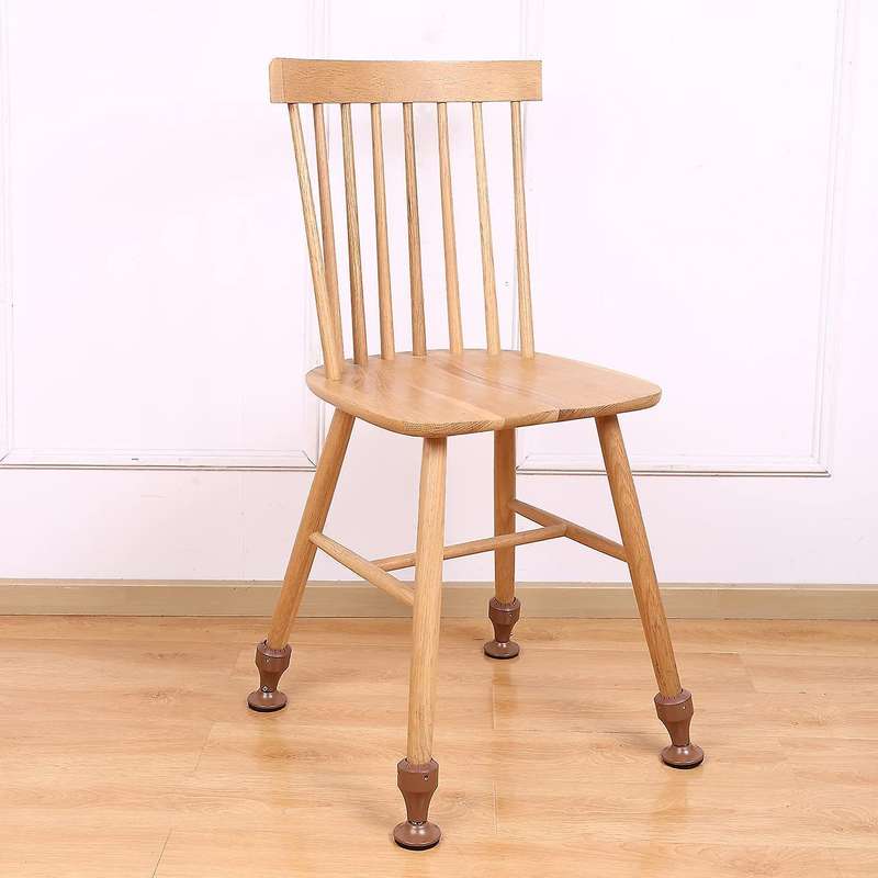 Rotatable Furniture Riser Base, Fit Chair Table Desk Sofa Feet Brown