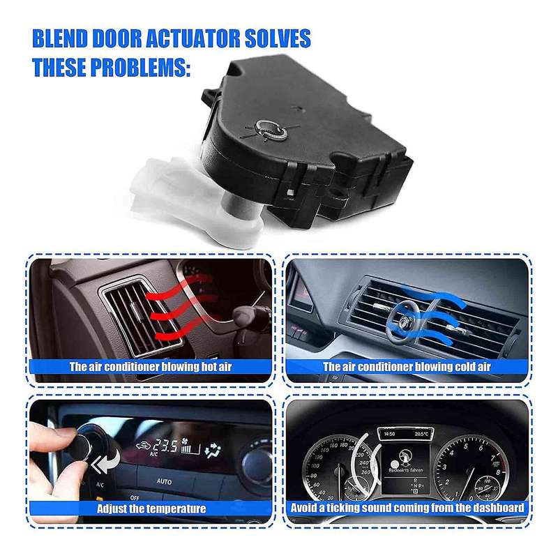 Heater Blend Air Door Actuator for Rainier Trailblazer Envoy (2 Pcs)