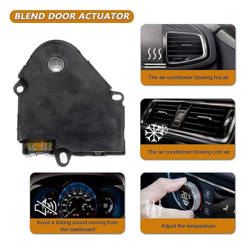 Heater Blend Door Actuator for 03-09 Envoy Ascender Bravada (2 Pcs)