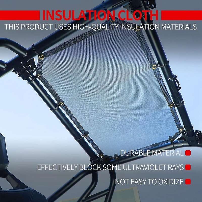 Roof Top Netting Sunshade Cover Insulation Net for Polaris Rzr Pro