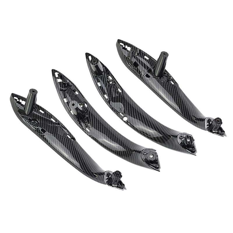 Inner Doors Handle Pull Trim for Bmw F30 F80 F31 13-18 Carbon Black