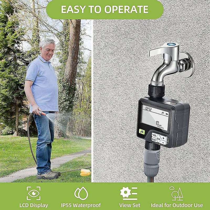 Automatic Lcd Display Watering Timer Garden Irrigation Controller