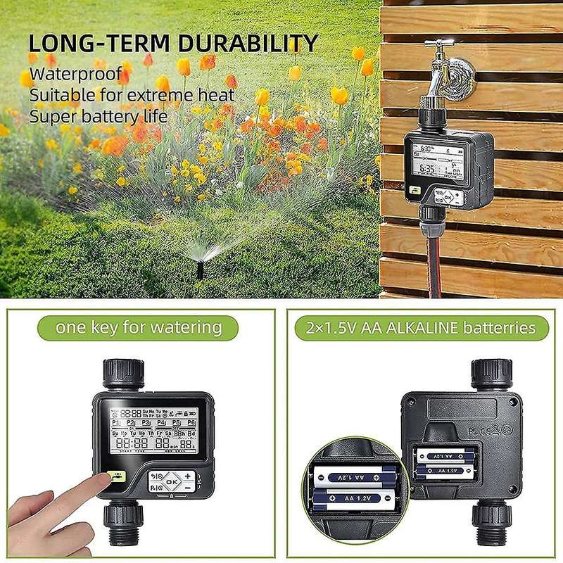 Automatic Lcd Display Watering Timer Garden Irrigation Controller