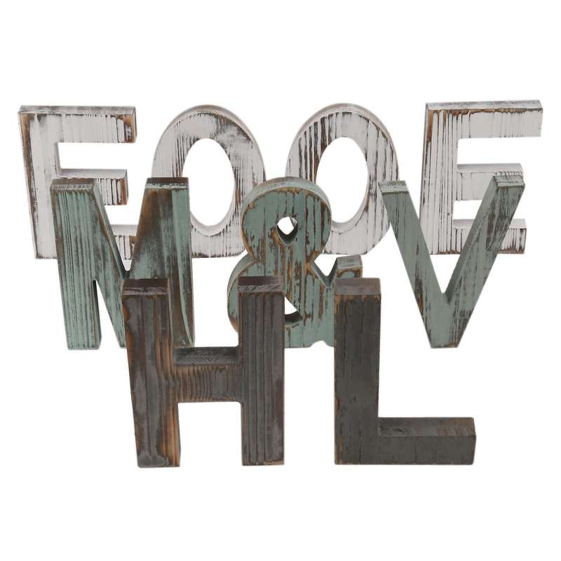 Home&love Wooden Letter Home Decoration Ornaments Country Style Decor