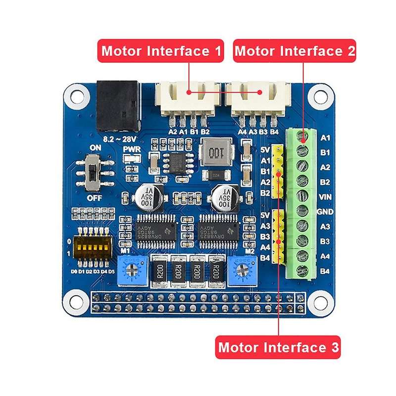 For Raspberry Pi 4b 3b 3b+ Pi Zero 2 W Stepper Motor Driver Board