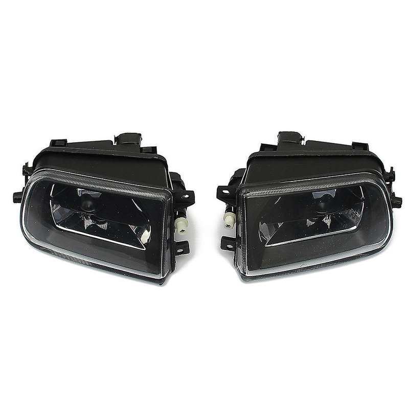 2x Front Driving Bumper Fog Light Lamp for Bmw E39 528i Black