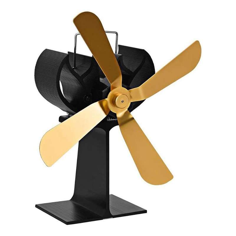 4 Blades Heat Powered Stove Fan Fireplace Fan Heat Powered Fan A