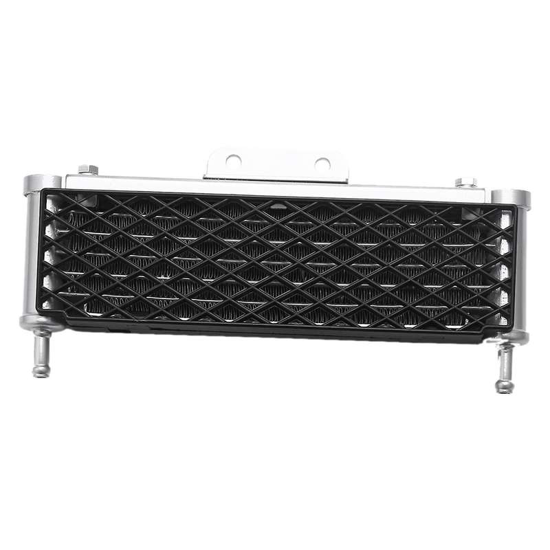 Motorcycle Oil Cooler 4 Rows Mesh with 10mm Tubling for 50cc-160cc