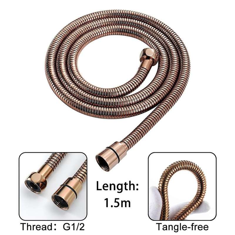 Round Abs Hand Spray Pressurized Hand Shower Head and Copper, A