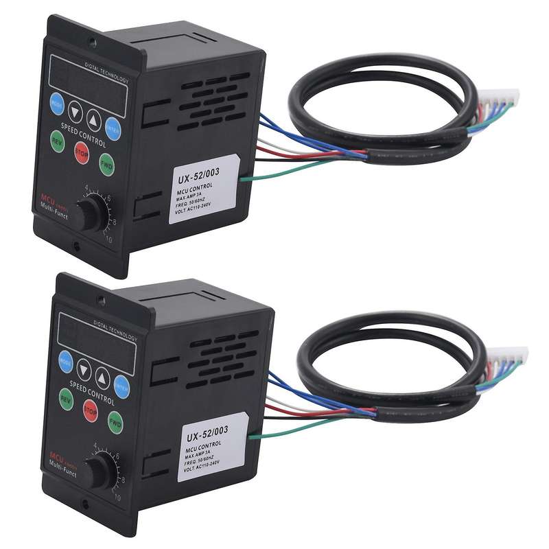 2x Ux-52 Digital Display Motor Speed Controller 220v Ac 6w-400w