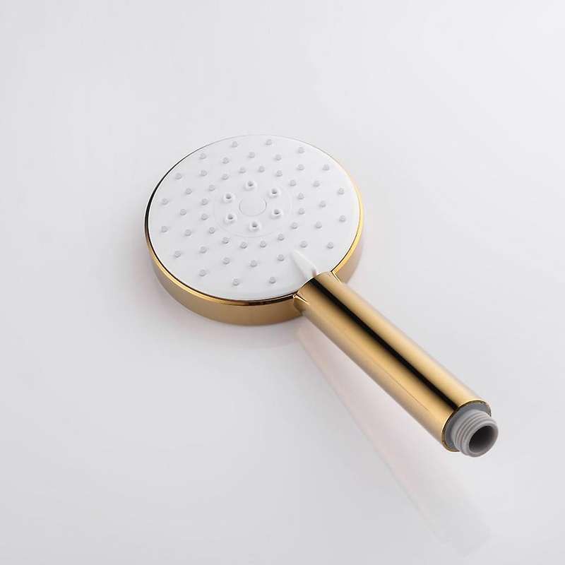 Round Abs Hand Spray Pressurized Hand Shower Head and Copper, B