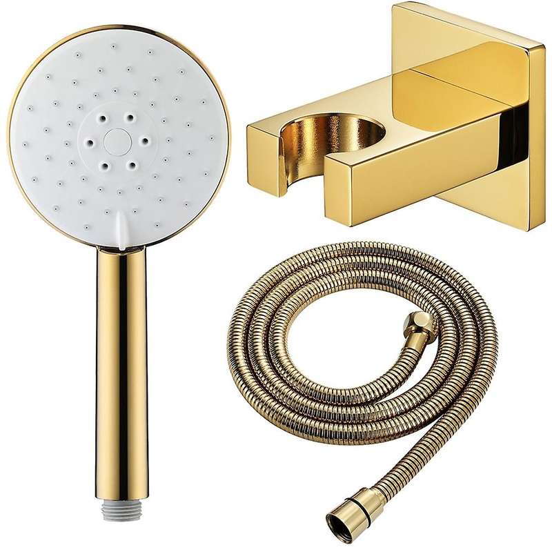 Round Abs Hand Spray Pressurized Hand Shower Head and Copper, B