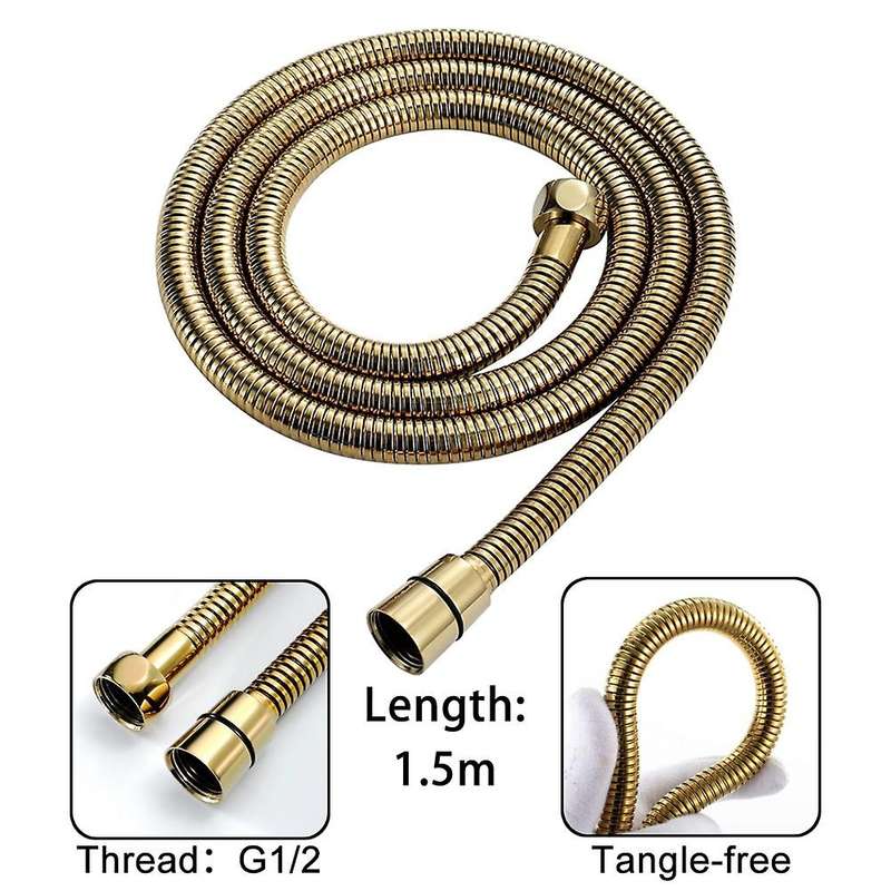 Round Abs Hand Spray Pressurized Hand Shower Head and Copper, B