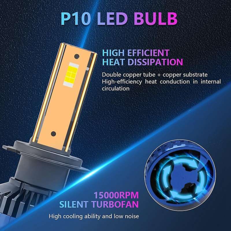 Car Led Light Bulbs Headlight 400w 60000lm Fog Lights (h7)
