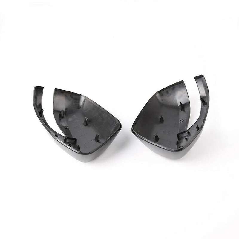 Left & Right Black Rearview Mirror Cover for Subaru Forester 2010 Bright Black