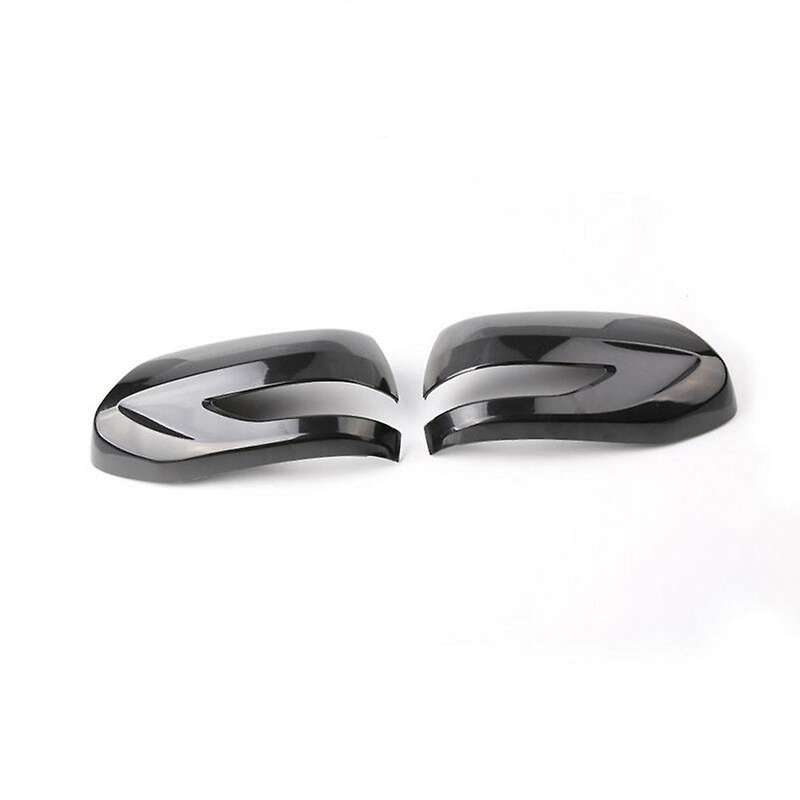 Left & Right Black Rearview Mirror Cover for Subaru Forester 2010 Bright Black