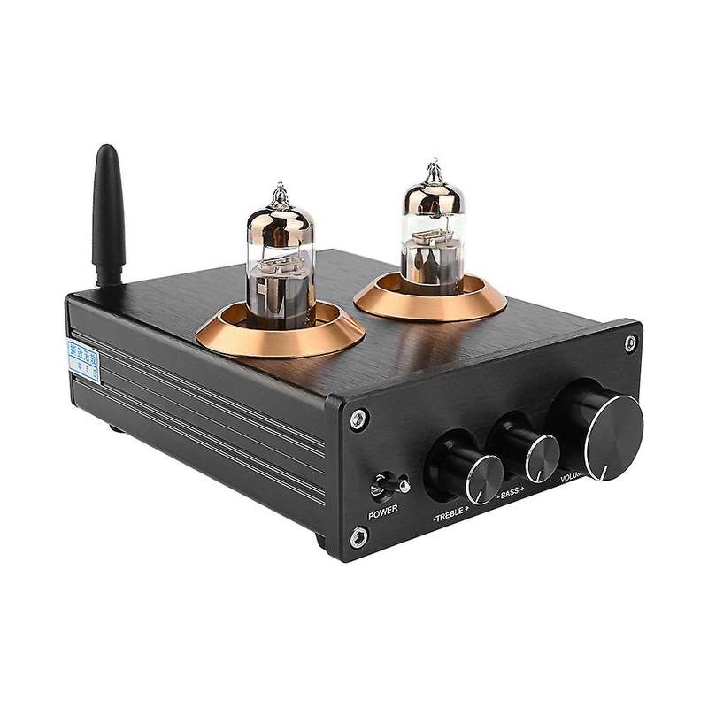 Buffer Hifi 6j5 Bluetooth 4.2 Tube Preamp Amplifier(black)