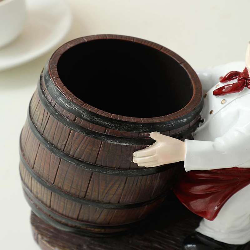 Chef Wine Rack Teatable Bar Home Decor Western Style Living Room C