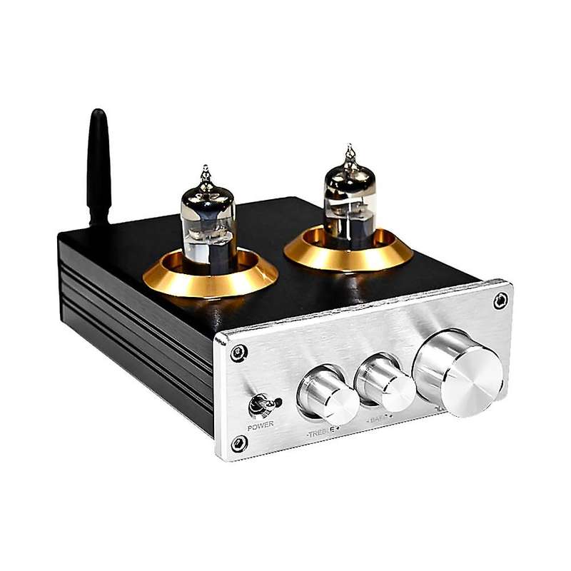 Buffer Hifi 6j5 Bluetooth 4.2 Tube Preamp Amplifier(silver)