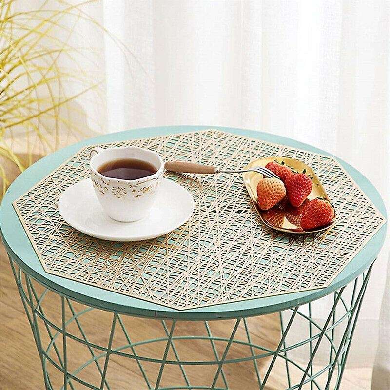 12pcs Non-slip Pvc Placemats Table Mats Heat-insulated Pad Mat Decor