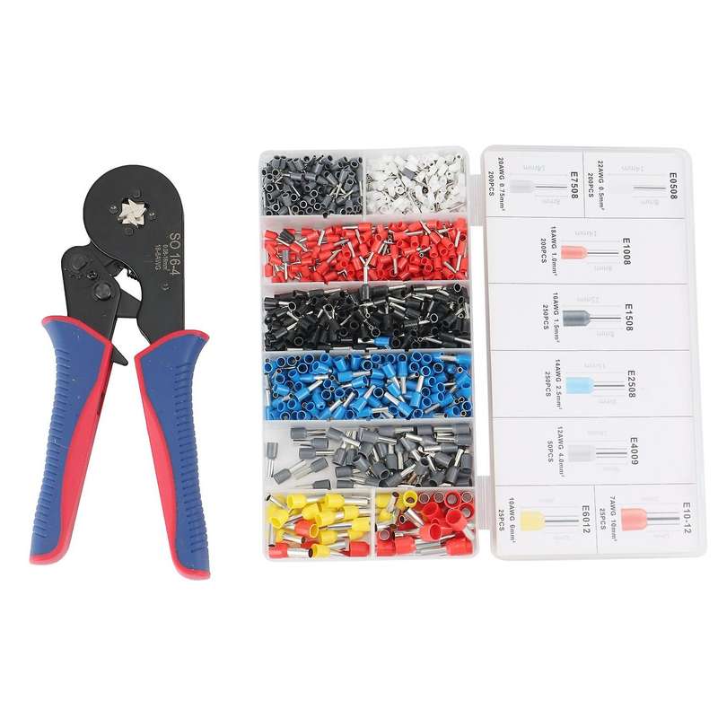 So 16-4 Crimping Pliers 30-5awg Quadrilateral Jaw Tool, with Tube
