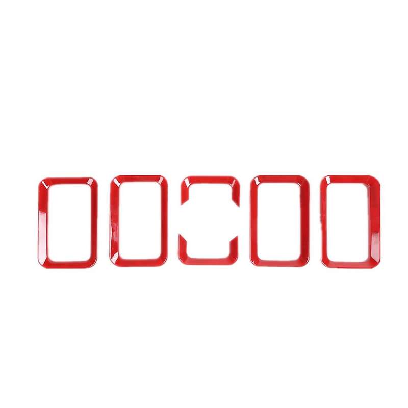 Car Front Grill Grille Cover for Suzuki Jimny 2019 2020 2021,red 6pcs