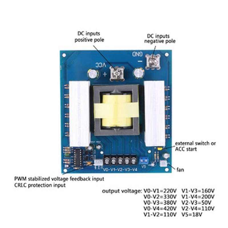 1000w Inverter Dc to Ac Boost Circuit Board