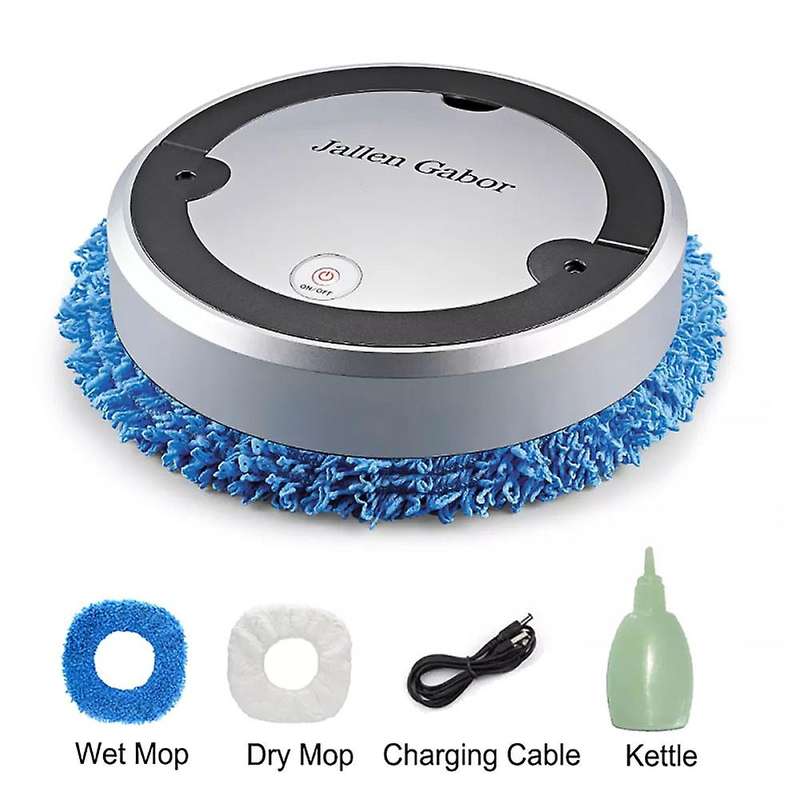 Jallen Gabor Multi-function Robot Charging Sweeper Noiseless Silver