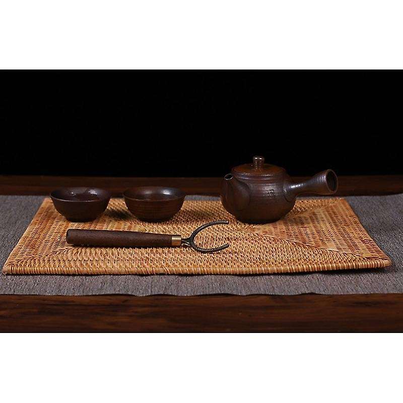 2 Pcs Table Non Slip Rattan Placemats Dining Table Heat Resistant