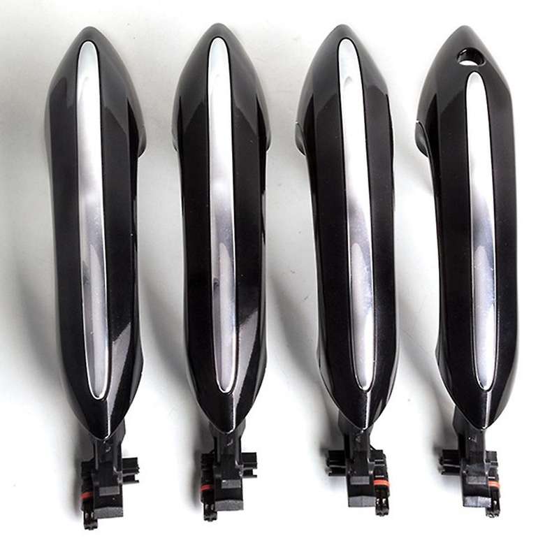 Rear Right Outer Exterior Door Handle Set with White Ambient Light