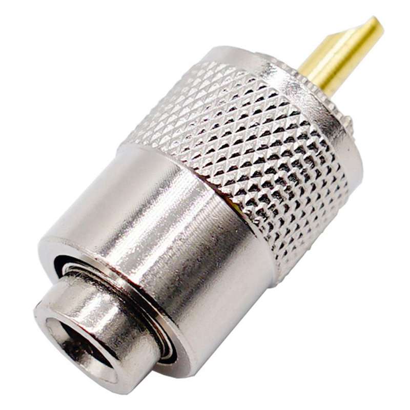 10pcs Rf Connector Uhf Male Connector Rg8 Rg58 Cable Lug Antenna