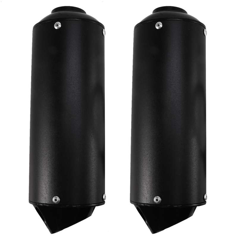 38mm Motorcycle Exhaust Muffler Pipe for Honda Yamaha Kawasaki(black)