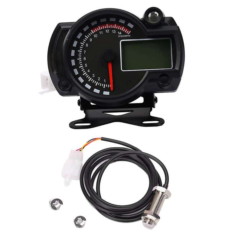 Universal Motorcycle Lcd Digital Meter Speedometer with Bracket