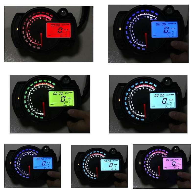 Universal Motorcycle Lcd Digital Meter Speedometer with Bracket