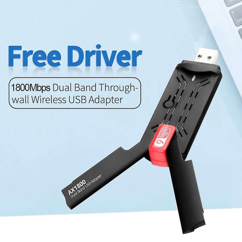 Wifi Usb Adapter Ax1800 2.4g/5ghz Network Card for Windows 7/10/11