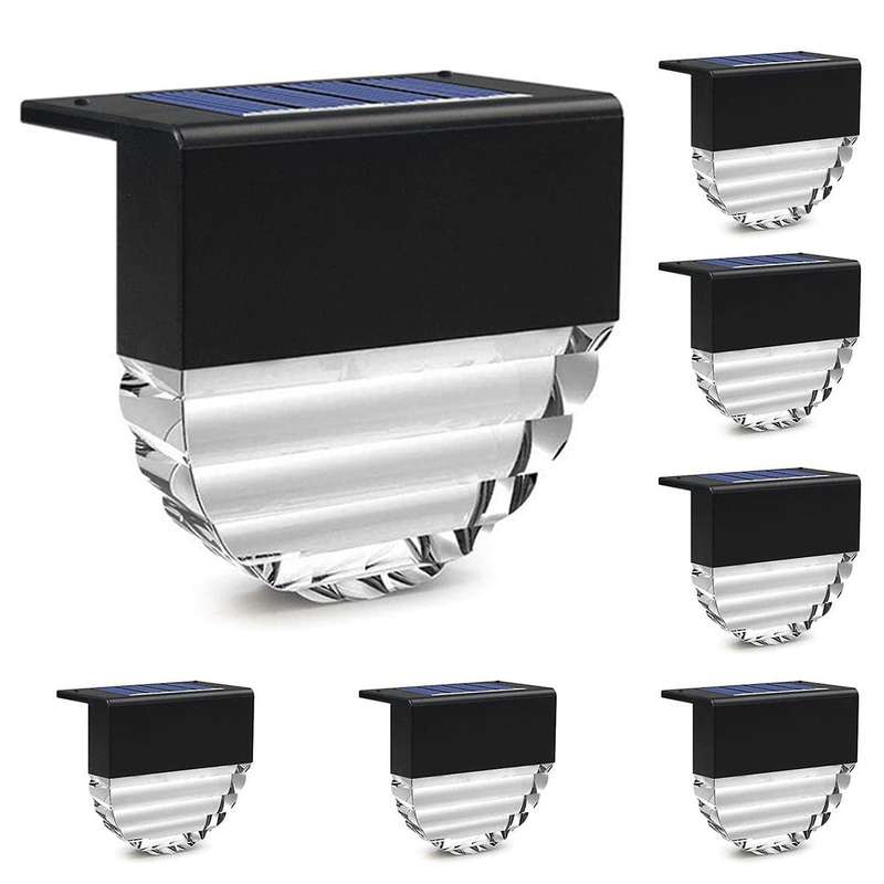 Solar Fence Lights, Fence Solar Lights, Waterproof Solar Step Lights